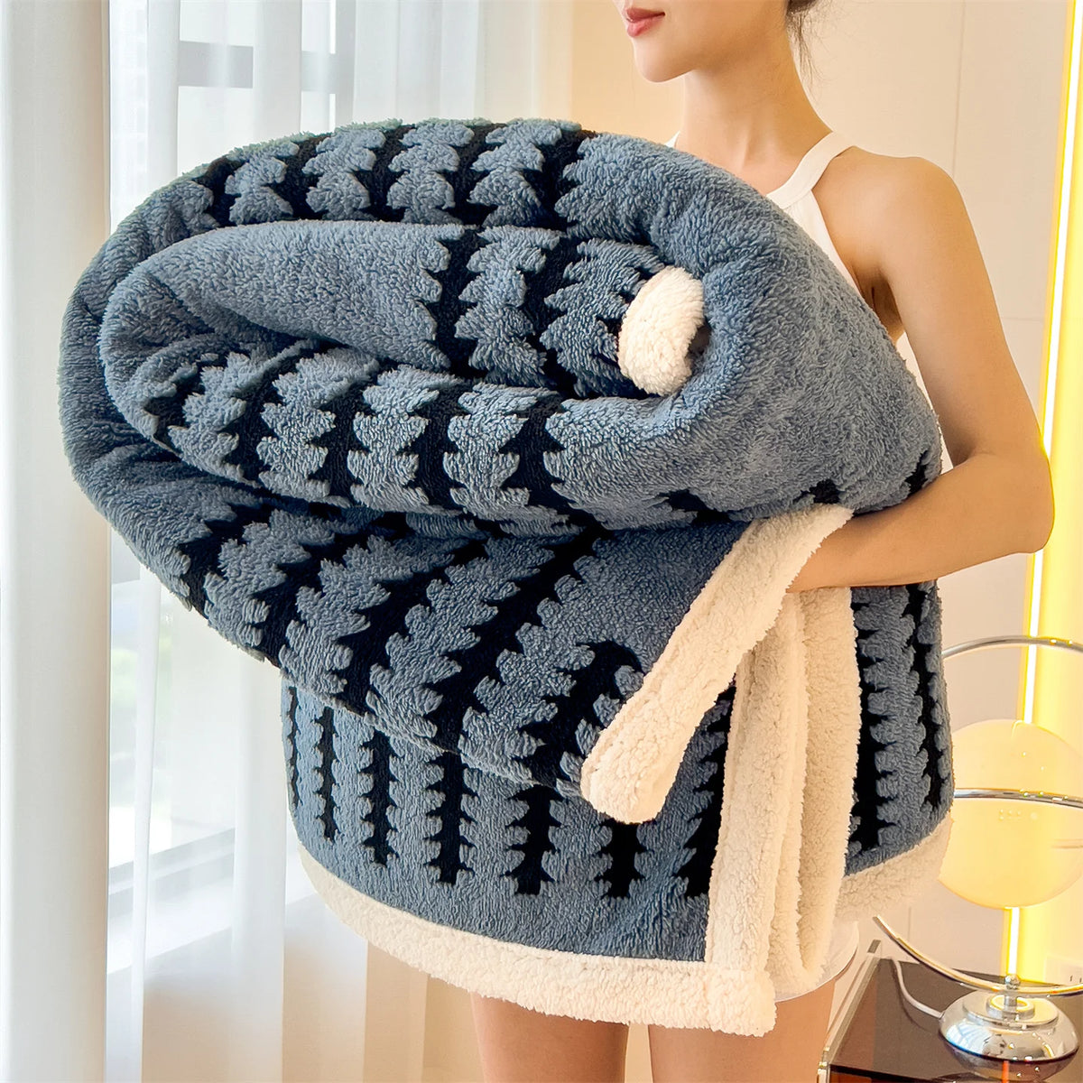 Luxury Reversible Fleece Blanket
