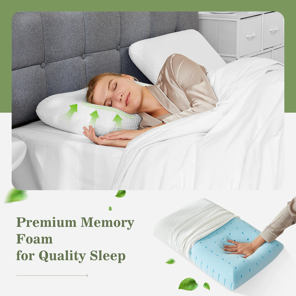 Restorative Cooling Memory Foam Pillows