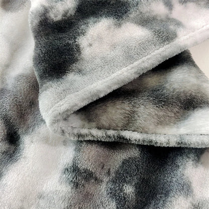 Luxury Gradient Faux Fur Throw Blanket
