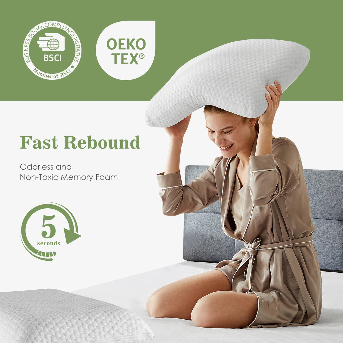 Restorative Cooling Memory Foam Pillows
