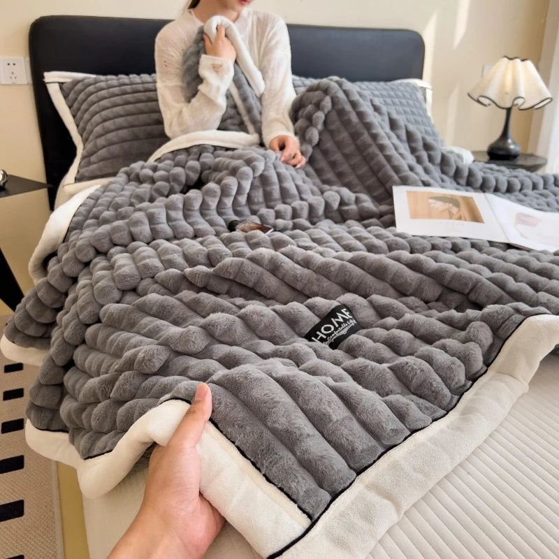 Cozy Luxury Plush Winter Blanket