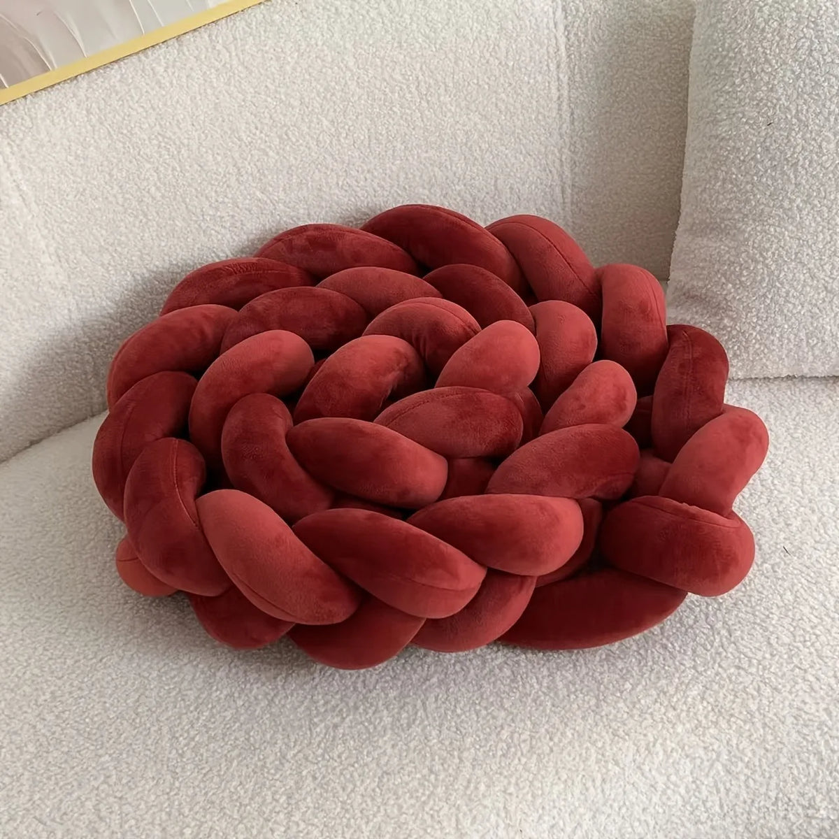 Serene Natural Geometric Floor Cushion