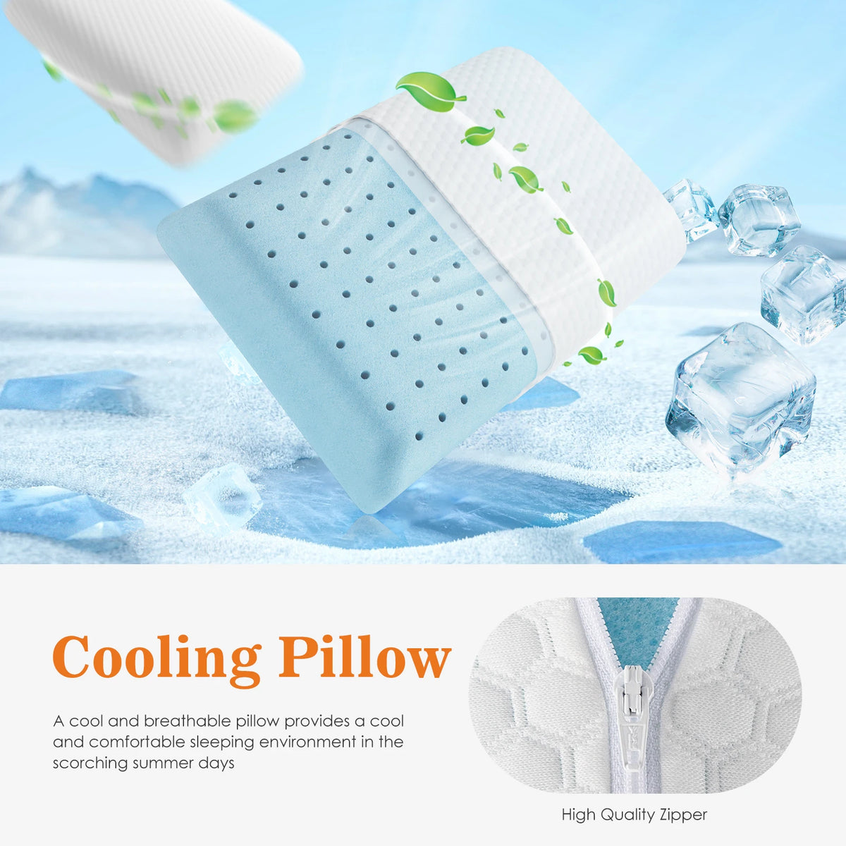 Restorative Cooling Memory Foam Pillows