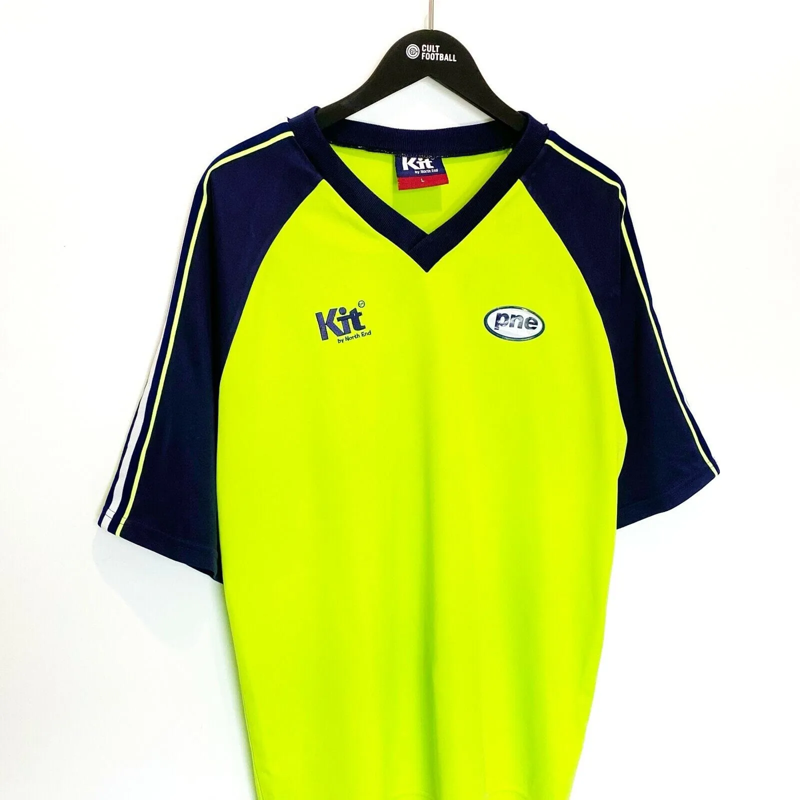 1996/98 PRESTON Vintage KIT By North End Football Training Shirt (L) Gregan Era