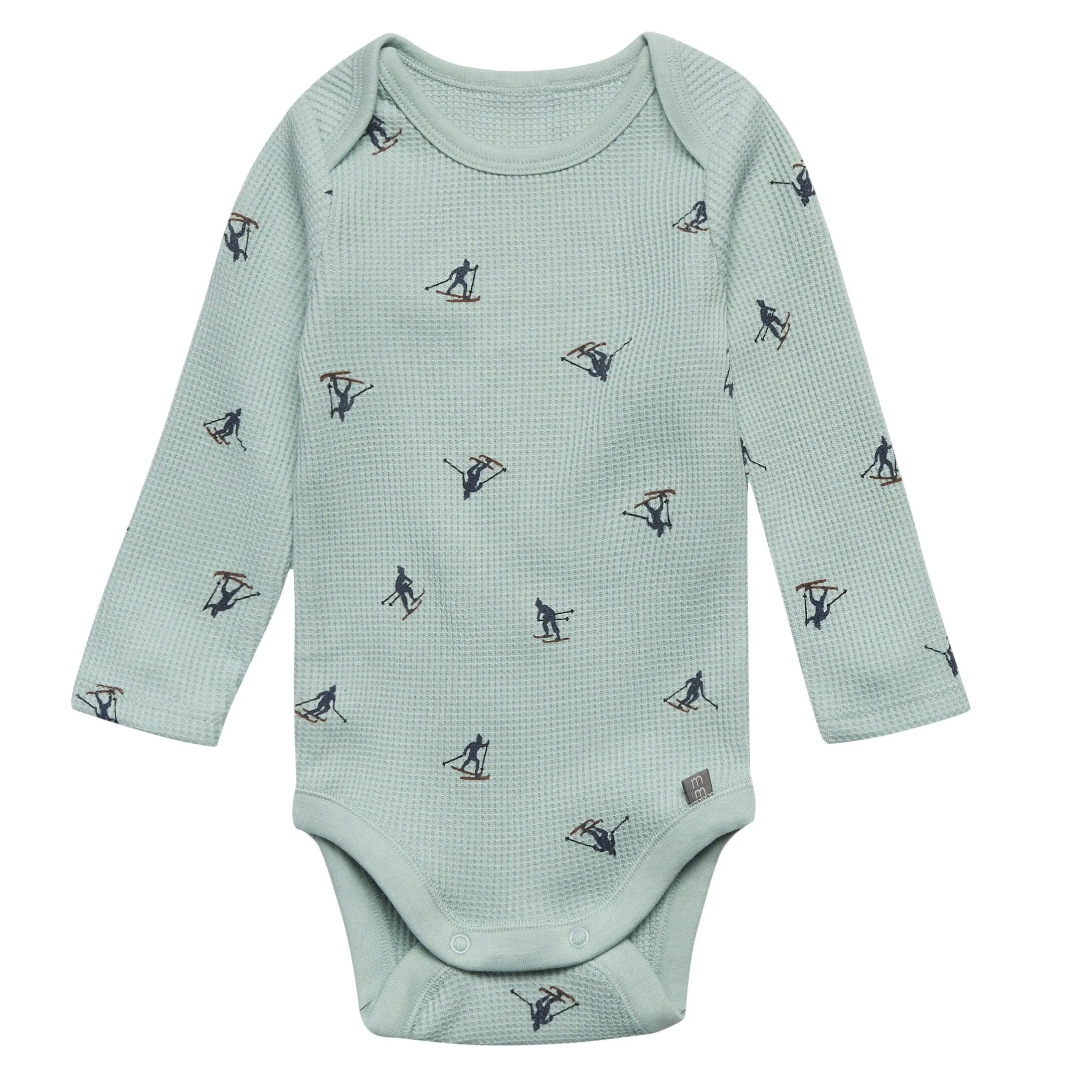 2-Piece Baby Neutral Blue Skier Bodysuit and Pant Set