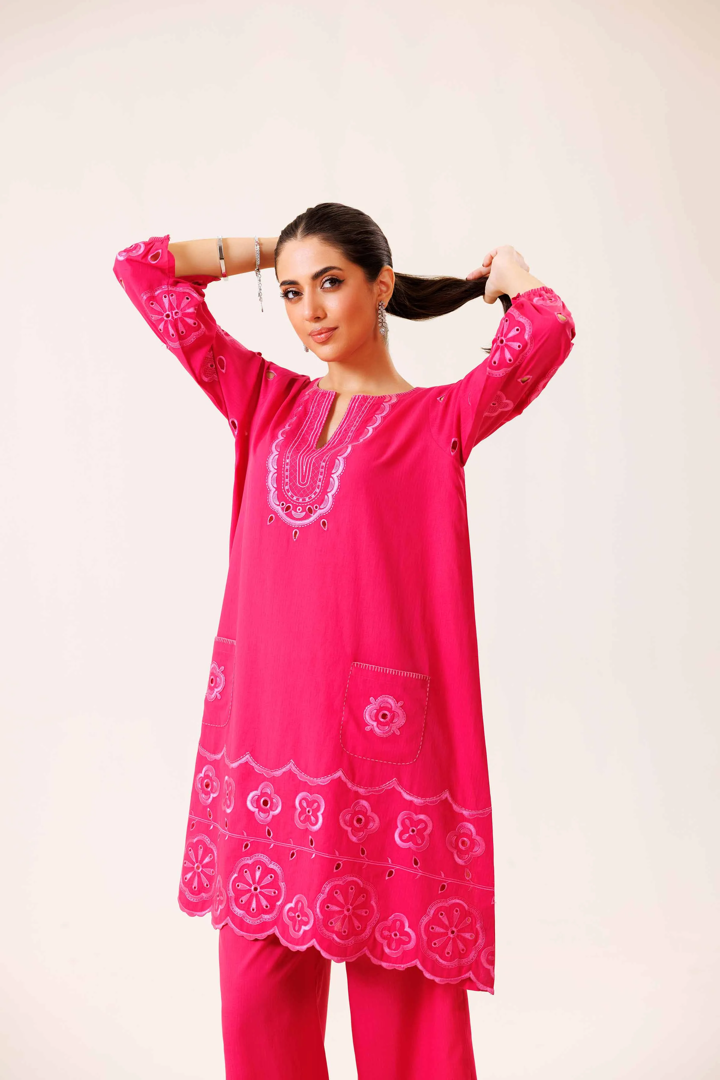 2 Piece - Embroidered Suit - KFE24-113