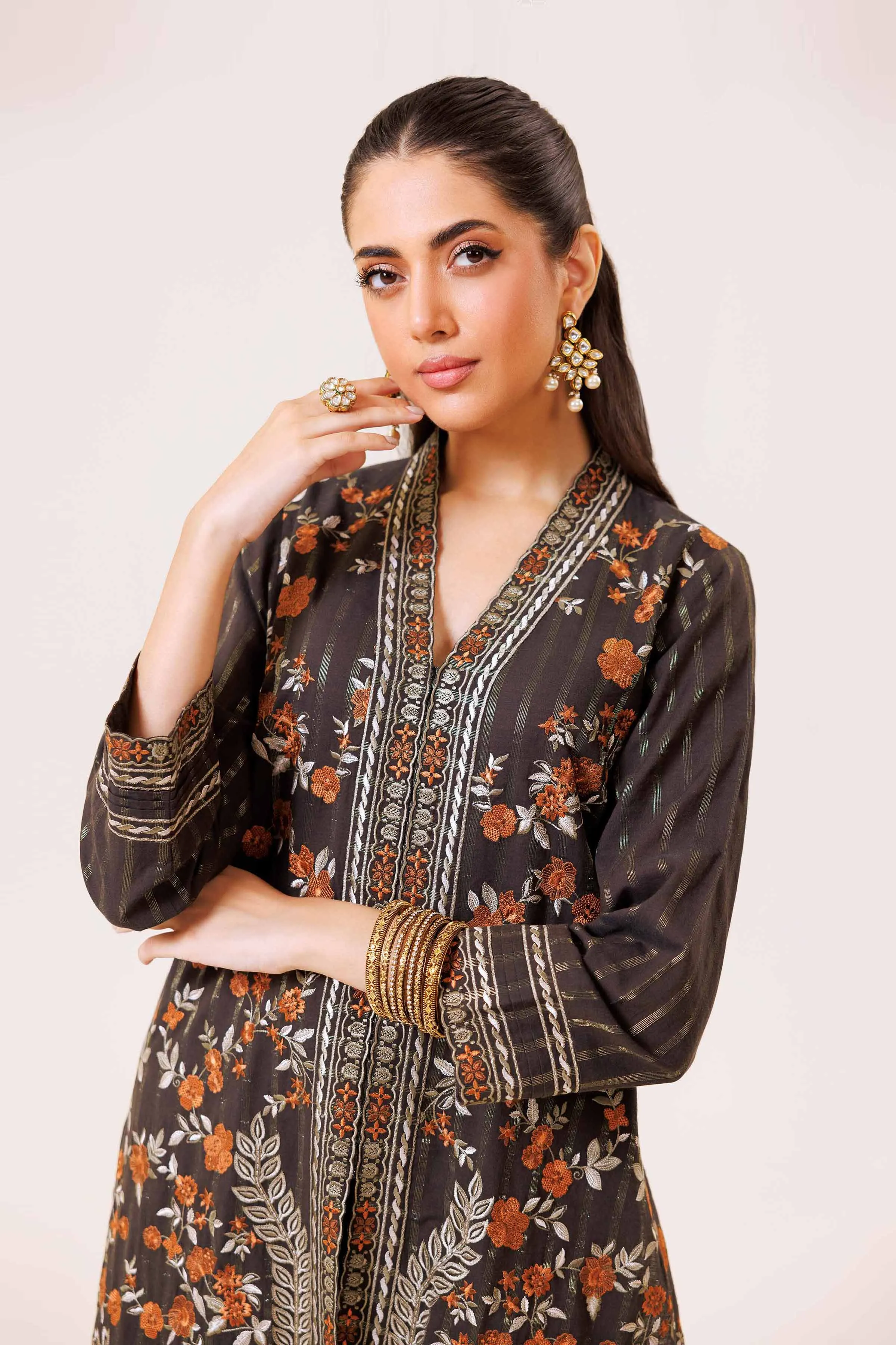 2 Piece - Embroidered Suit - KFE24-76