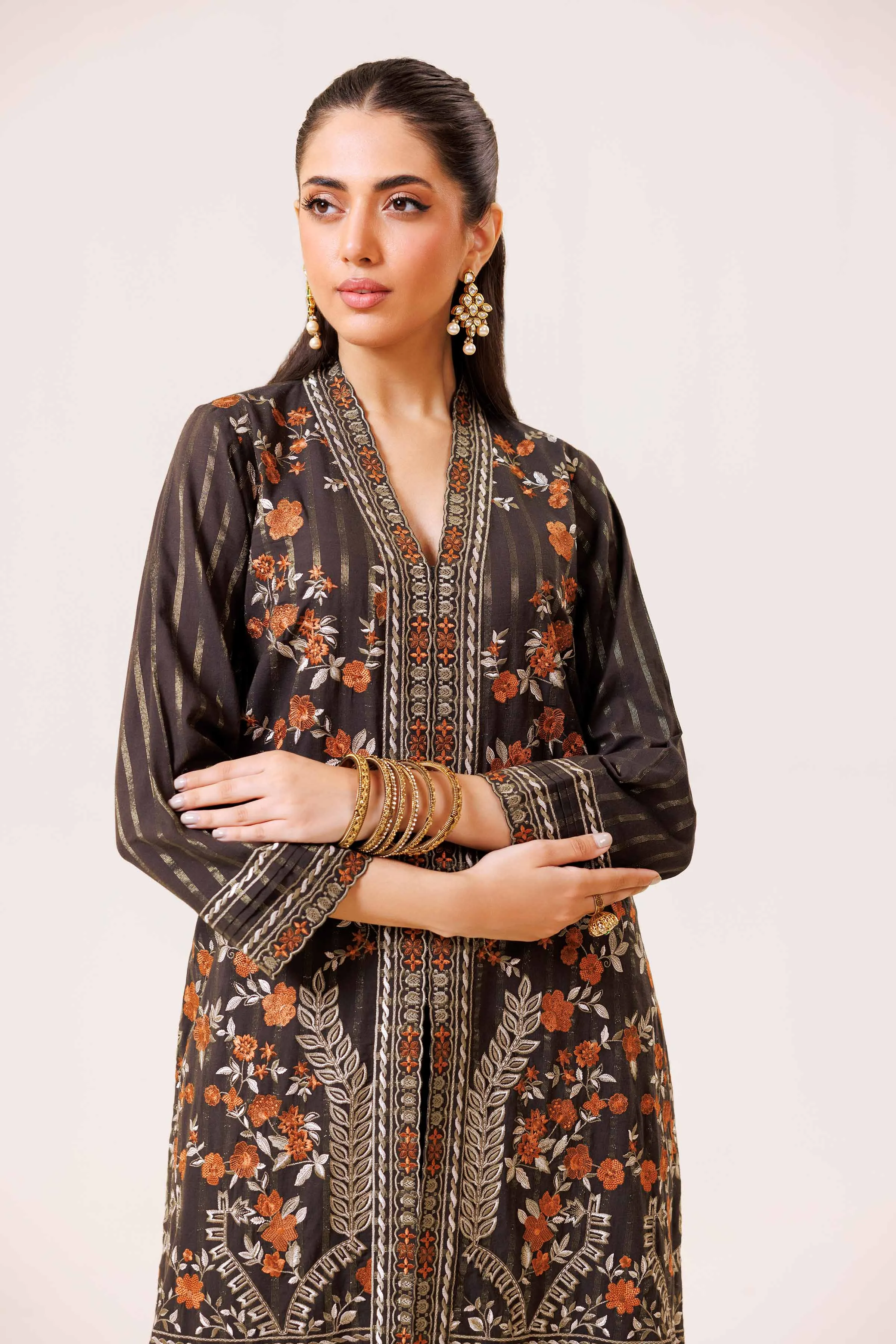 2 Piece - Embroidered Suit - KFE24-76