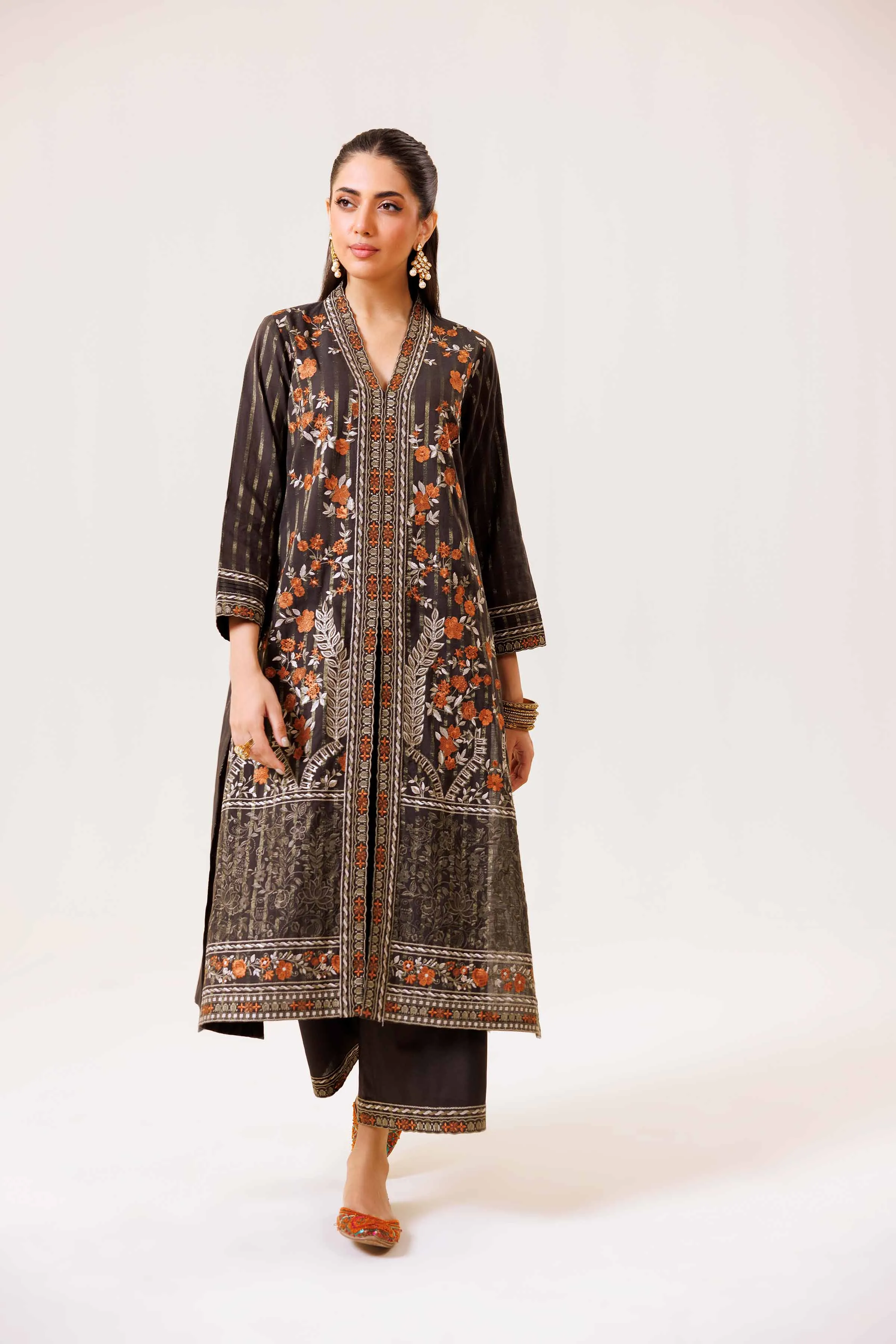 2 Piece - Embroidered Suit - KFE24-76