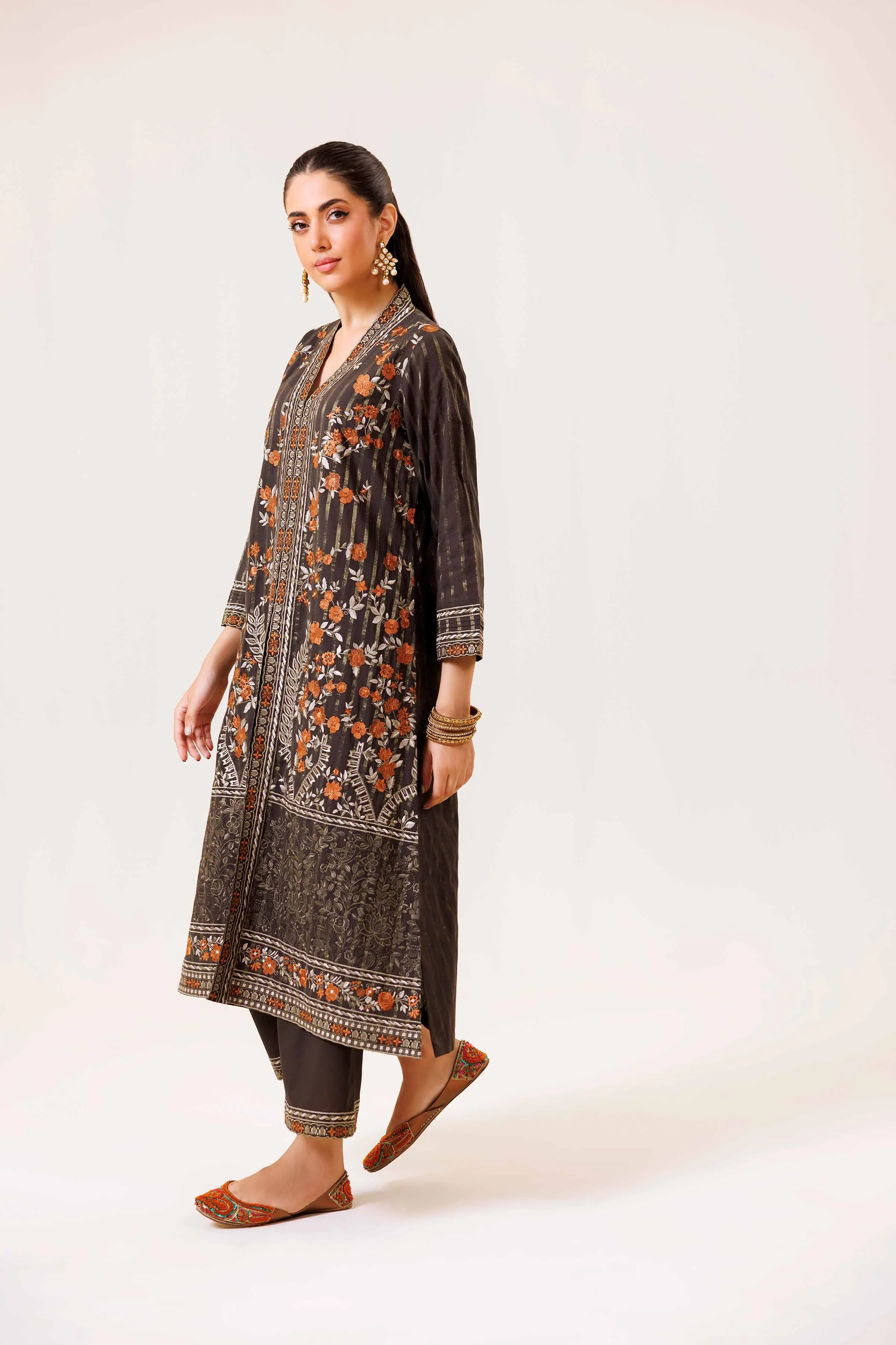 2 Piece - Embroidered Suit - KFE24-76