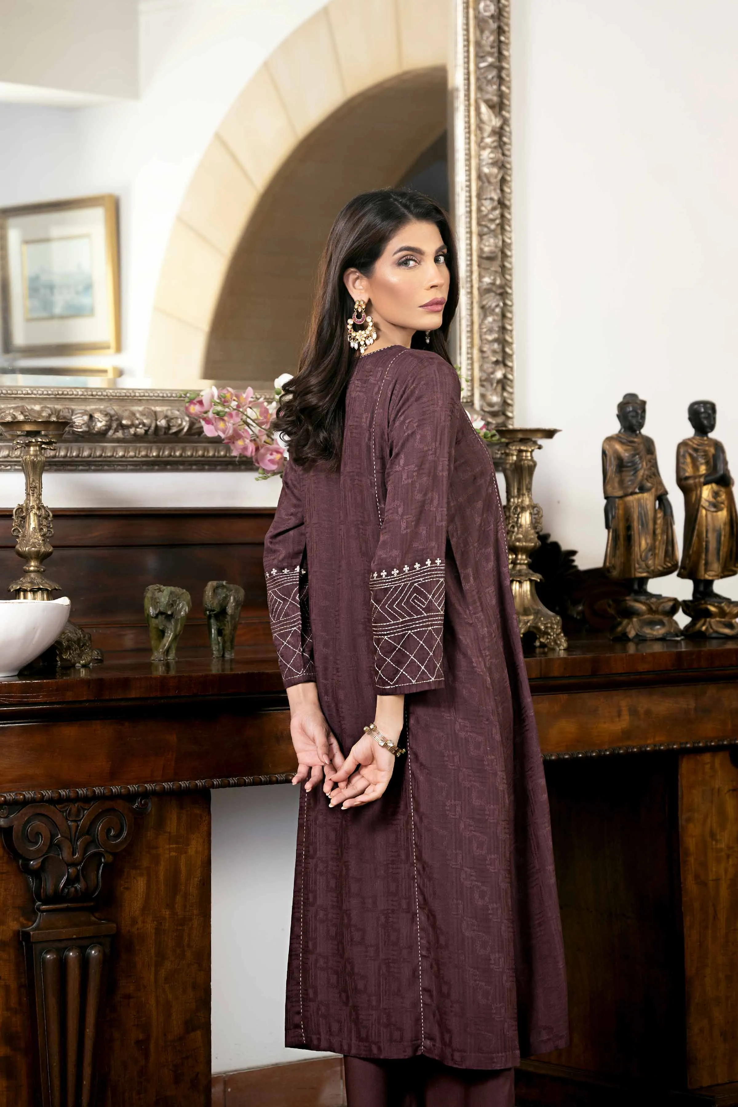 2 Piece - Embroidered Suit - KFW23-109