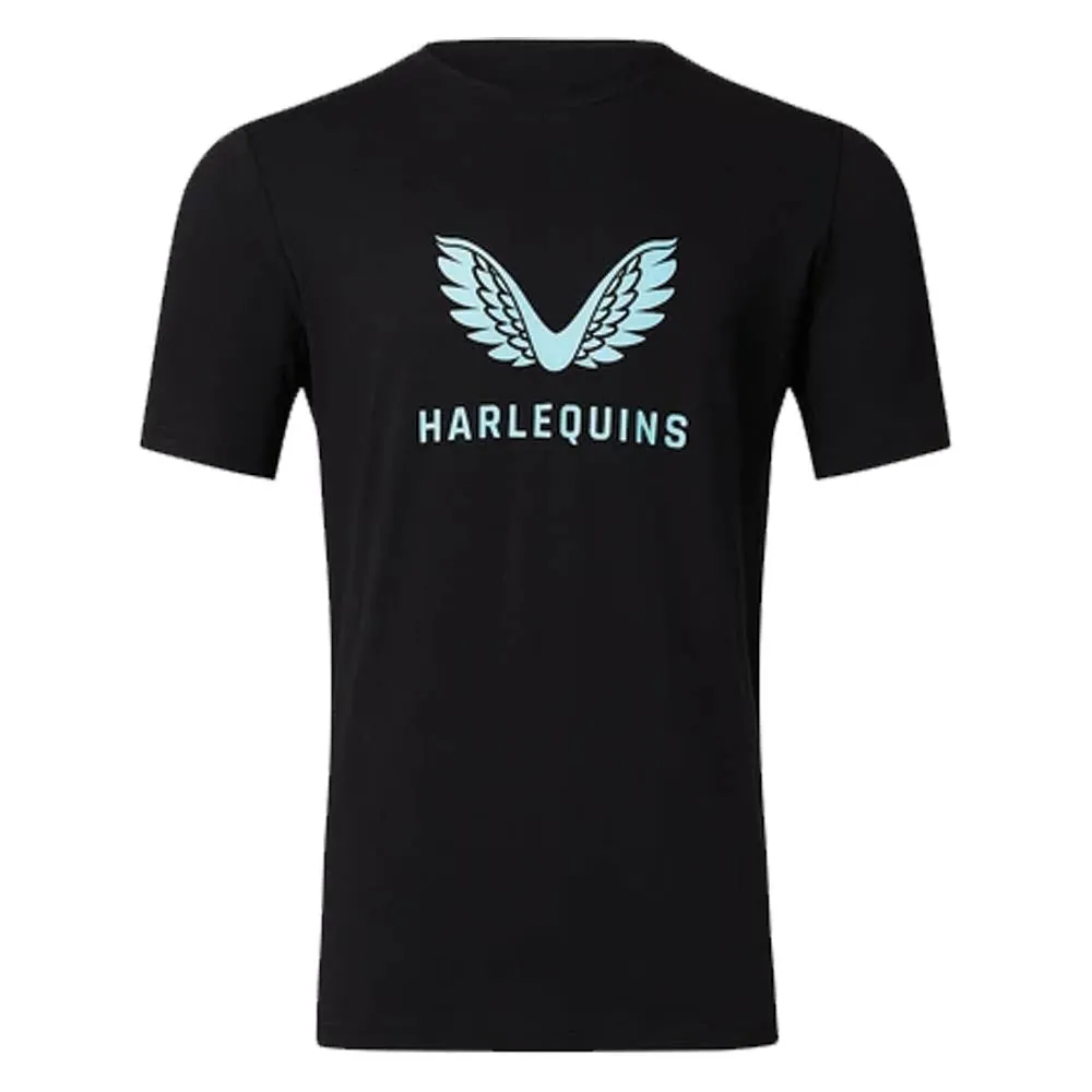 2022-2023 Harlequins Logo Tee (Black)