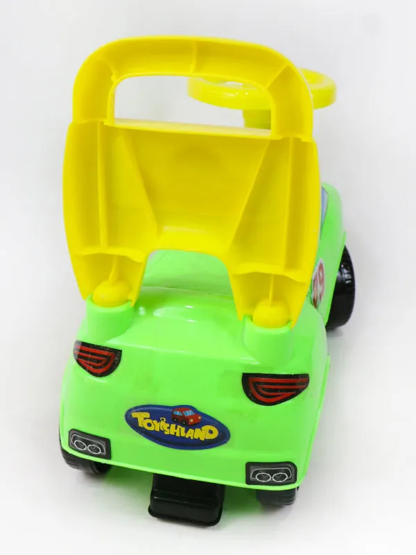 79 Racer 4 Wheel Ride On Push Car For Kids Green