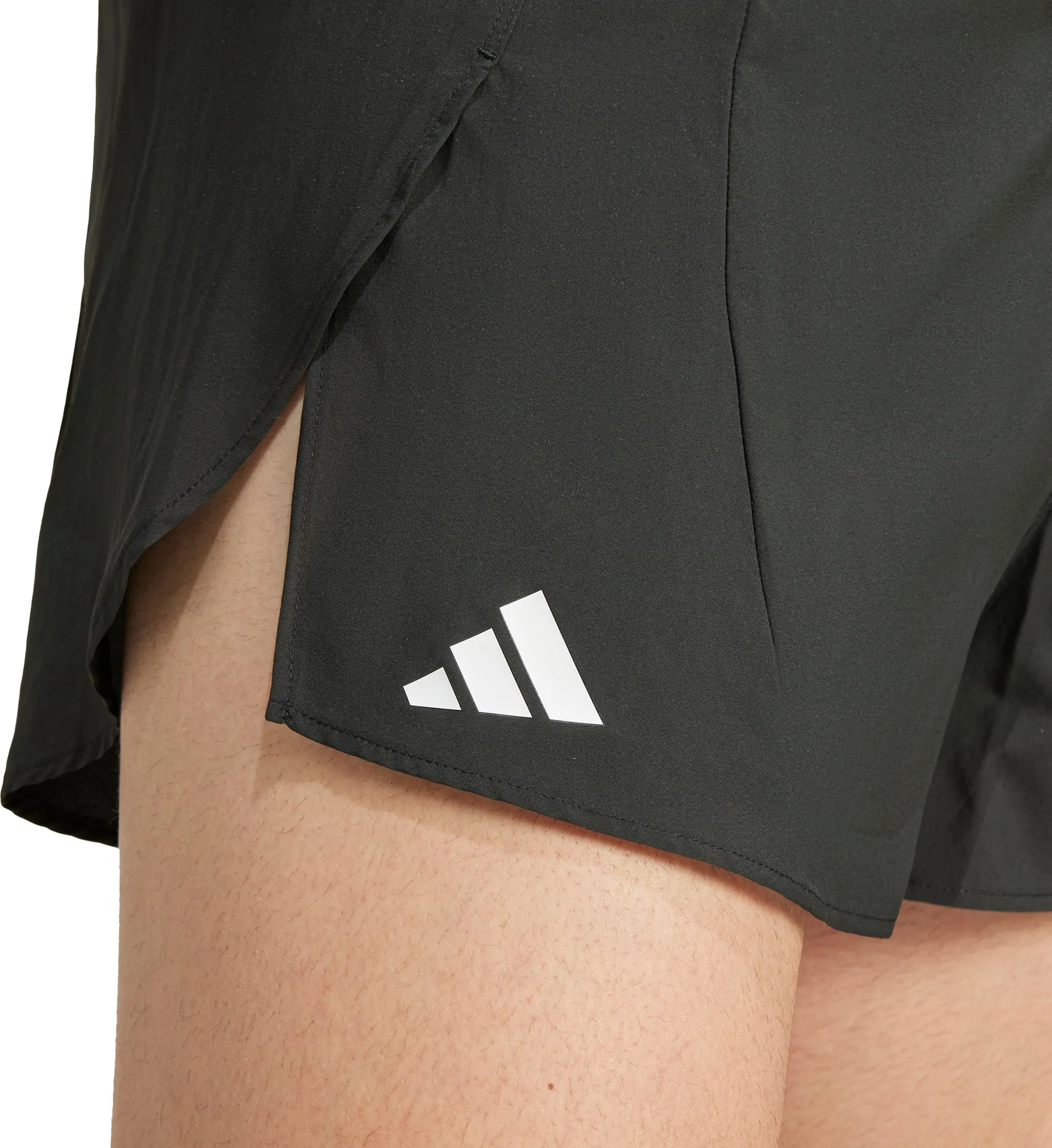 adidas Adizero Essentials Mens Split Running Shorts - Black