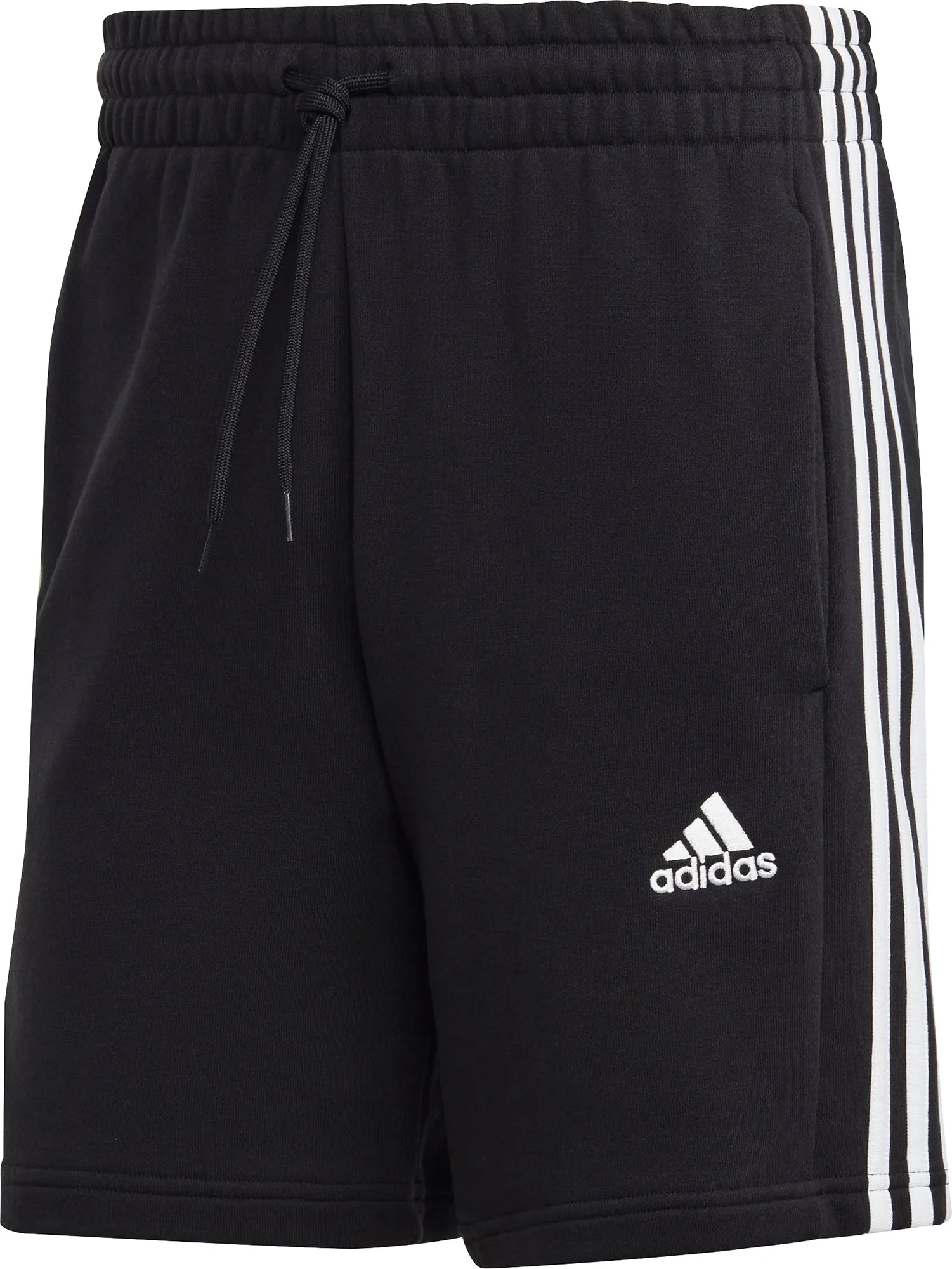 adidas Essentials 3 Stripes Mens Shorts - Black