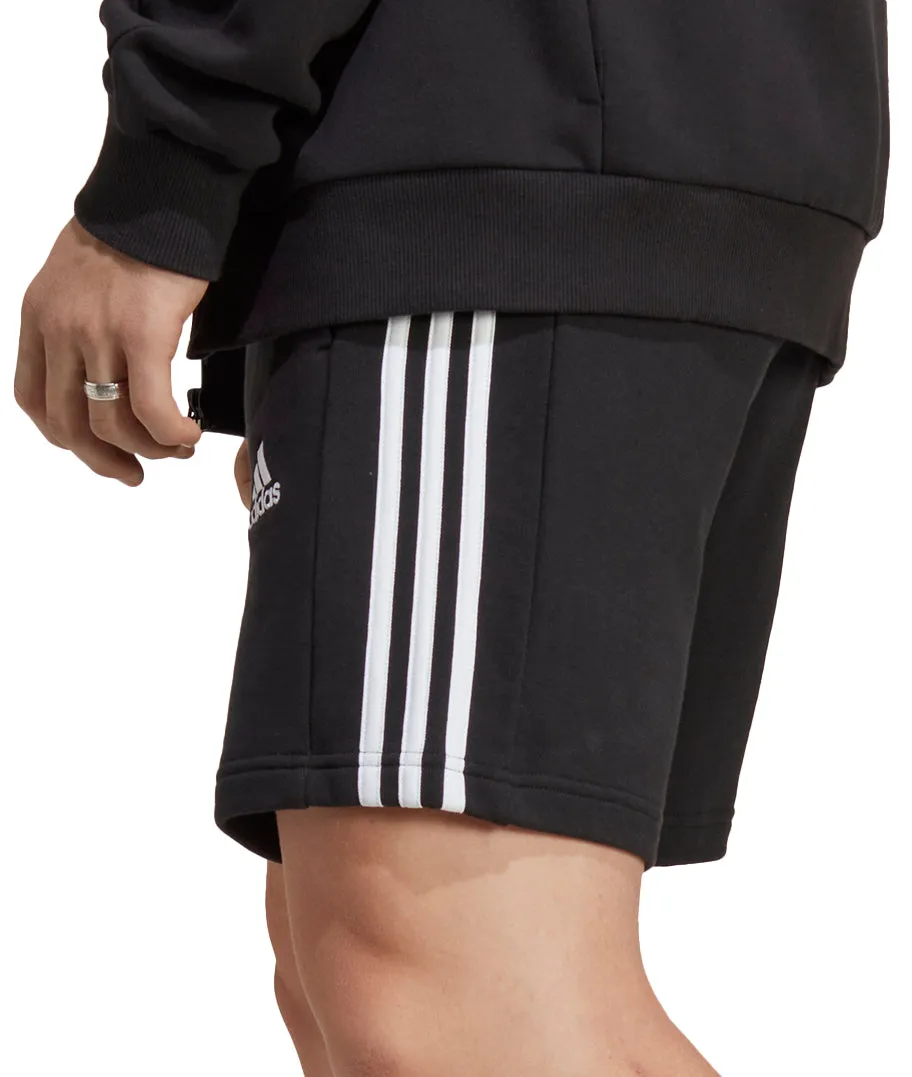 adidas Essentials 3 Stripes Mens Shorts - Black