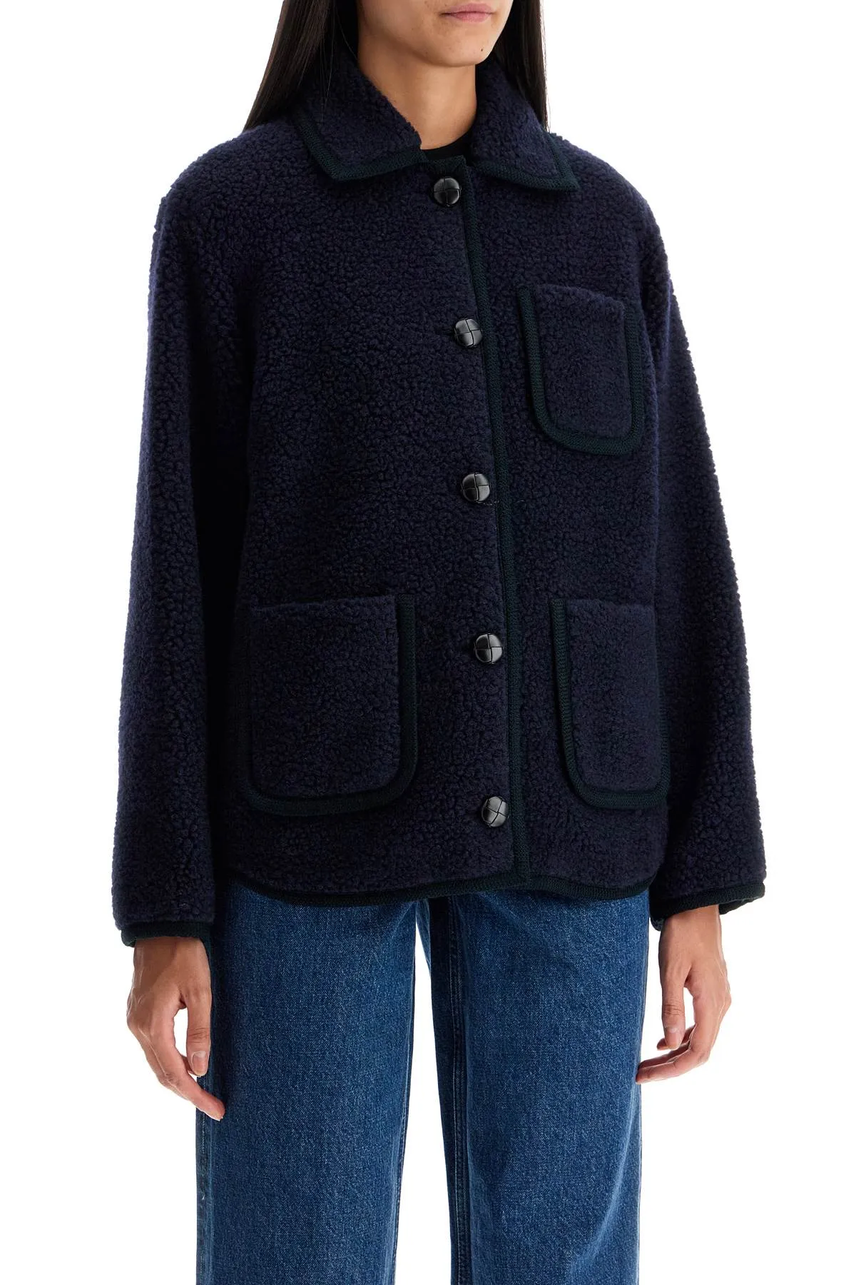 A.P.C. esther bouclé wool bl