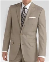 Baroni Sharkskin Tan Suit Modern Fit