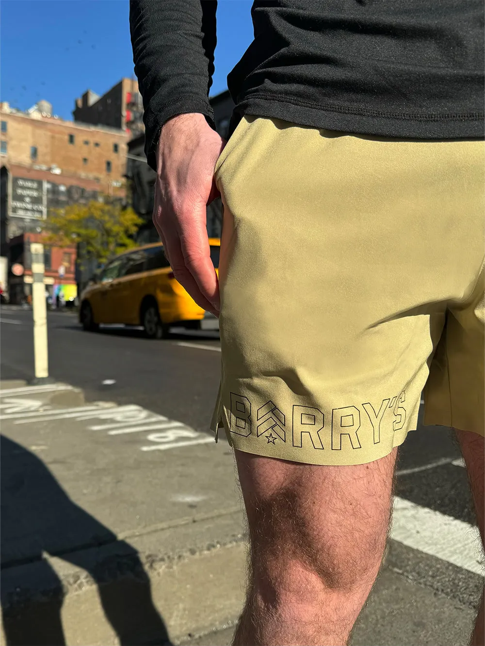 BARRY'S TAUPE 5" LINED TRAIN SHORT