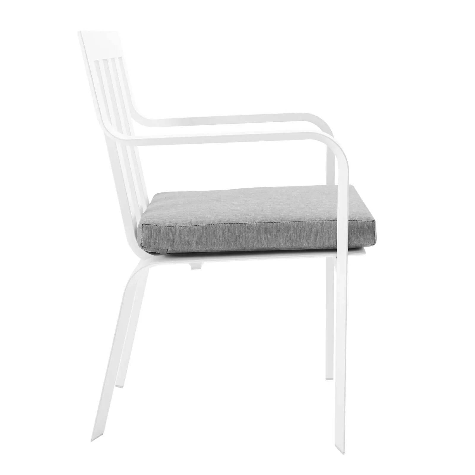 Baxley Stackable Outdoor Patio Aluminum Dining Armchair by Modway