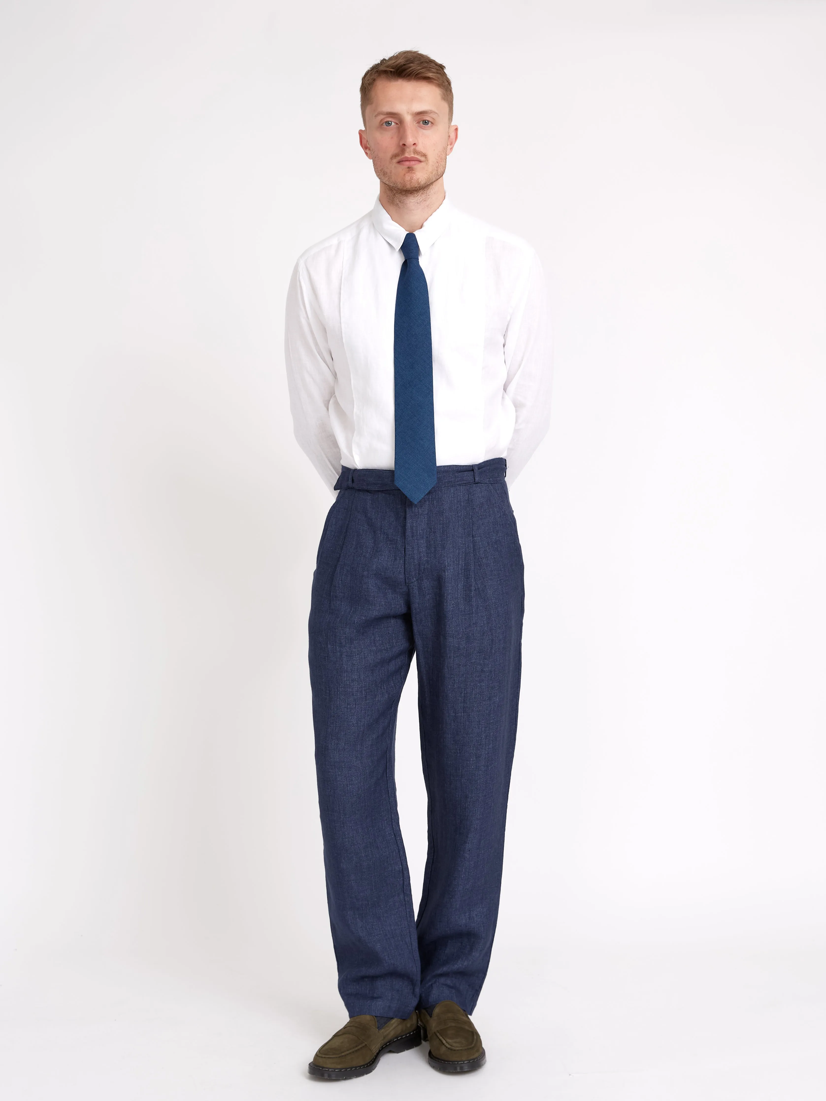 Belted Trousers Dubrow Navy