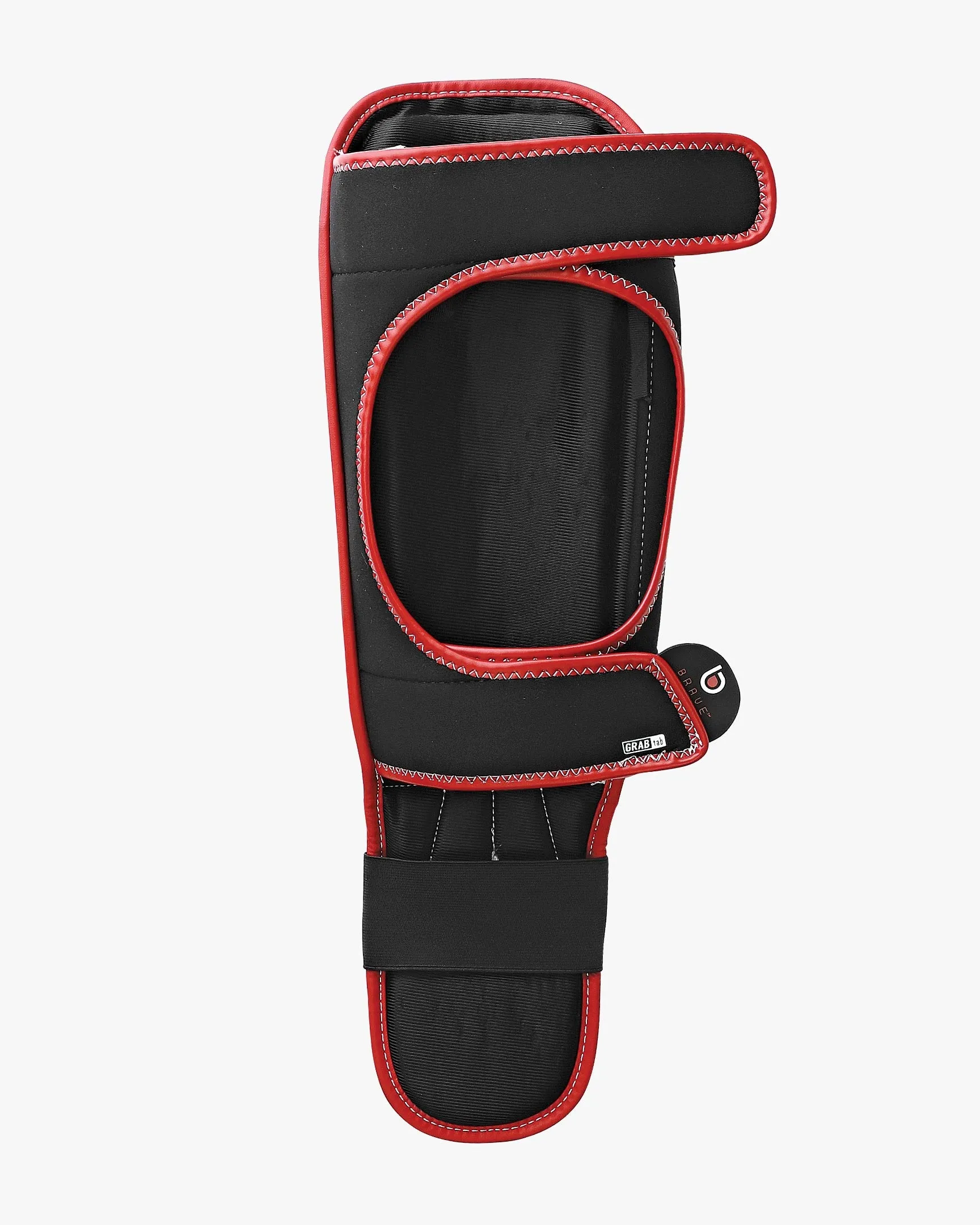 Brave Shin Instep Guards - Red/lack