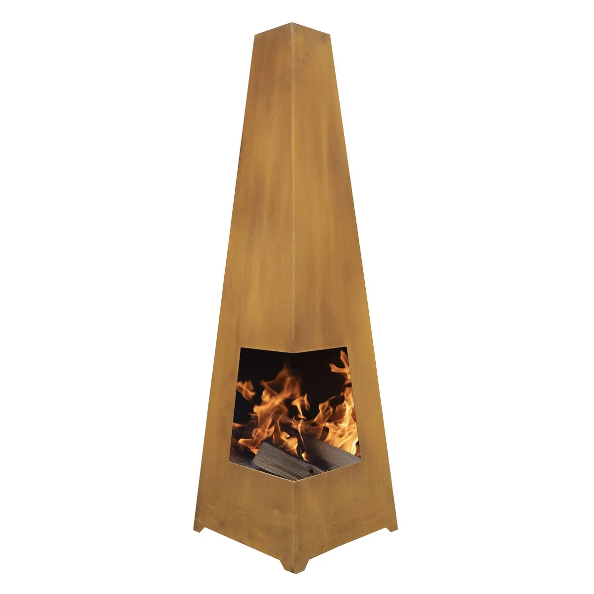 Dellonda DG106 Corten Steel Chiminea for Outdoor Use