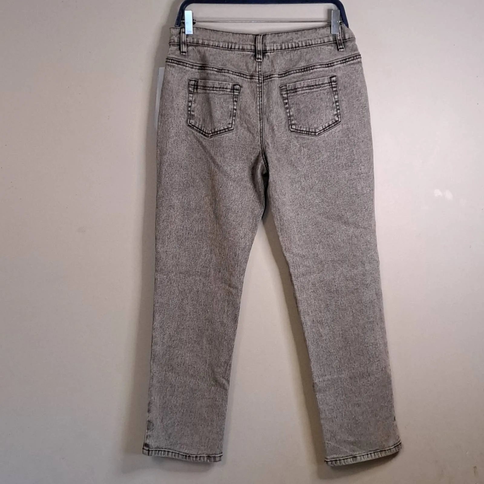 DG2 Acid Wash Straight Jeans Petite