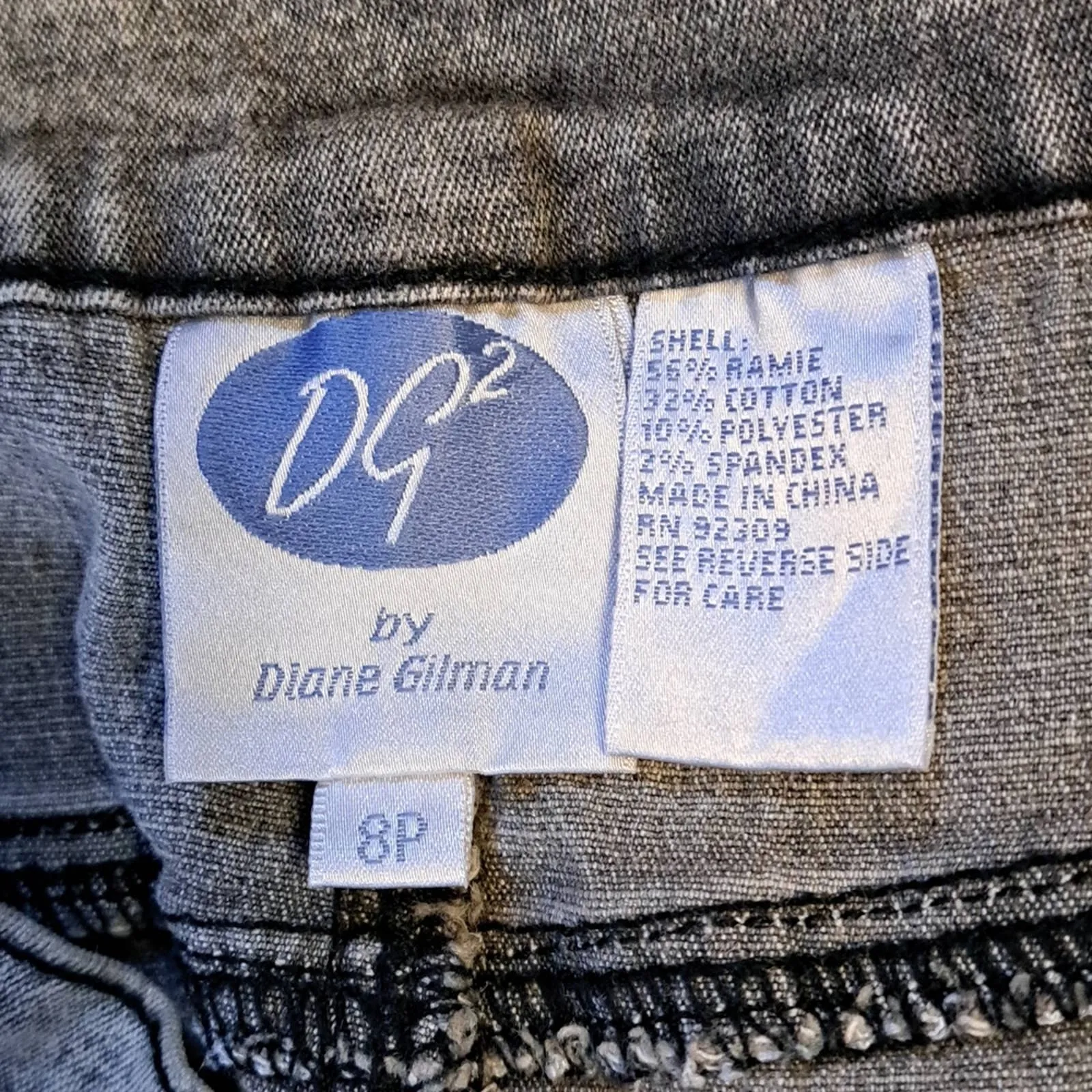 DG2 Acid Wash Straight Jeans Petite