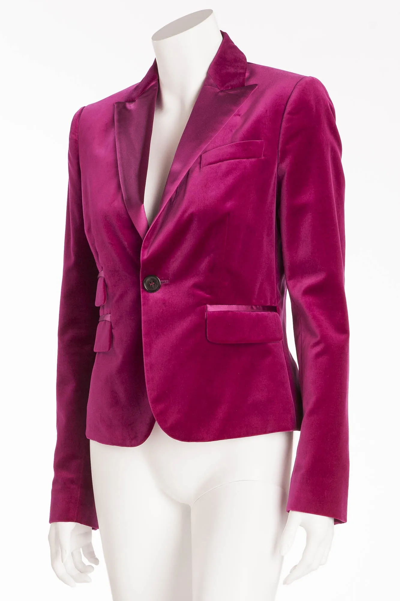 Dsquared2 - Editorial, Fuchsia Velvet Jacket - IT 44