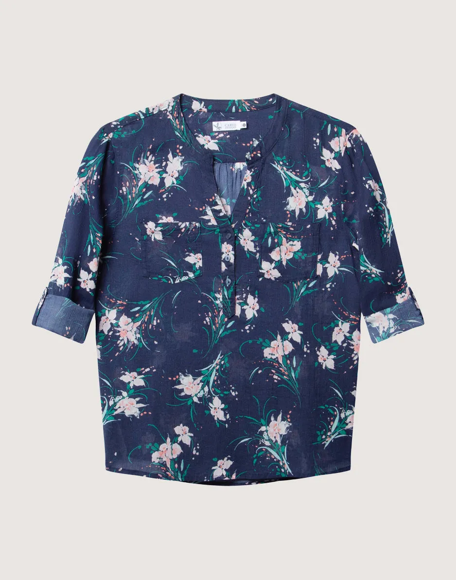 Dylan Gauze Shirt: Bouquet