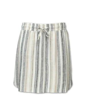 FLAX BLEND STRIPED SKORT - SHIPS 3/1/25