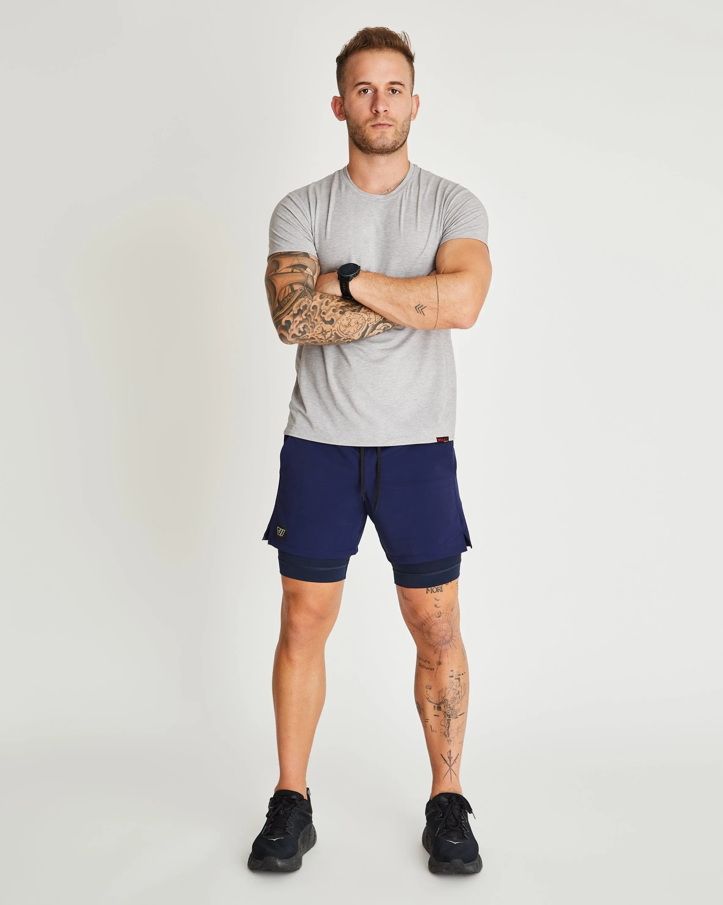 Grand 2-in-1 Short in Navy