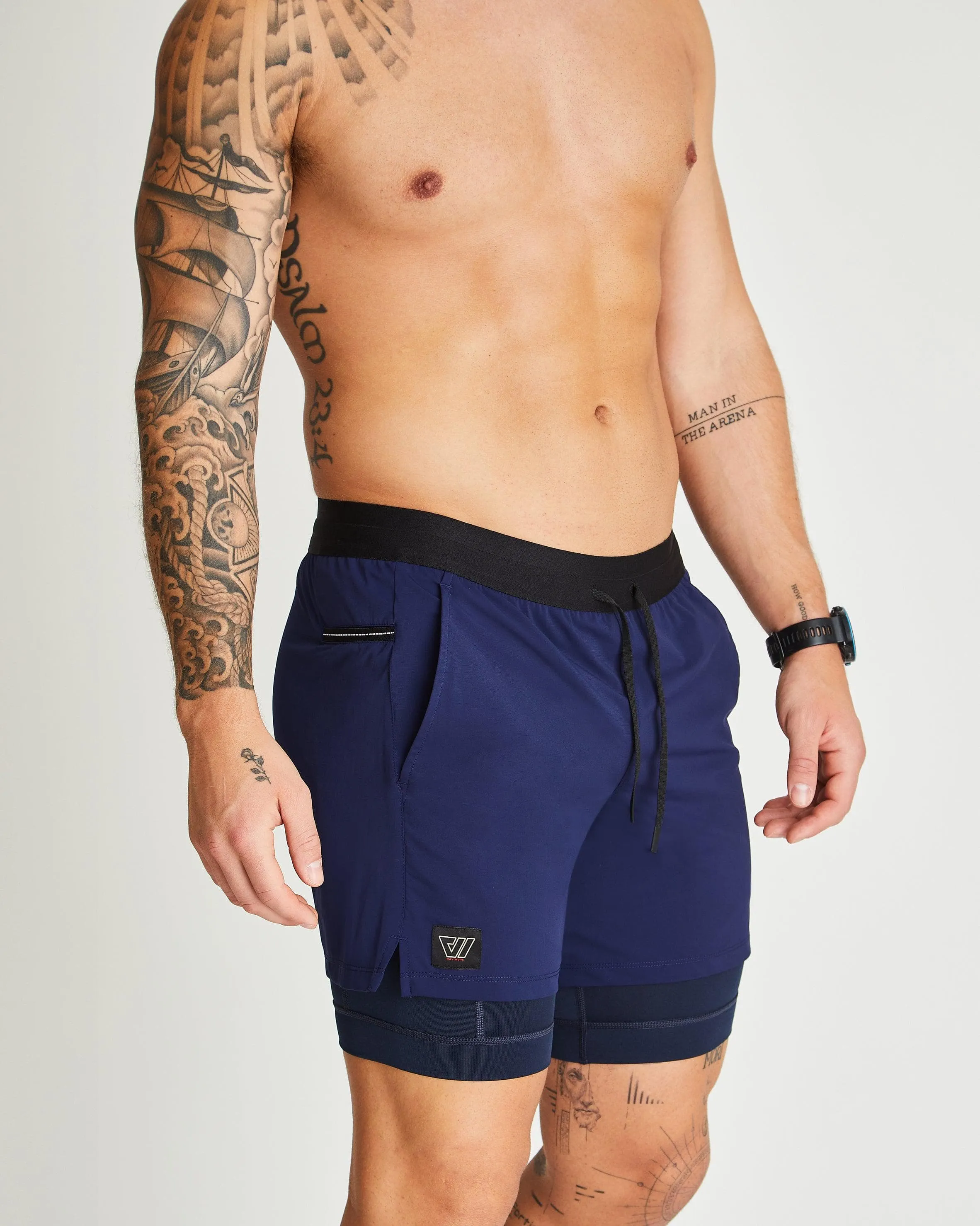 Grand 2-in-1 Short in Navy