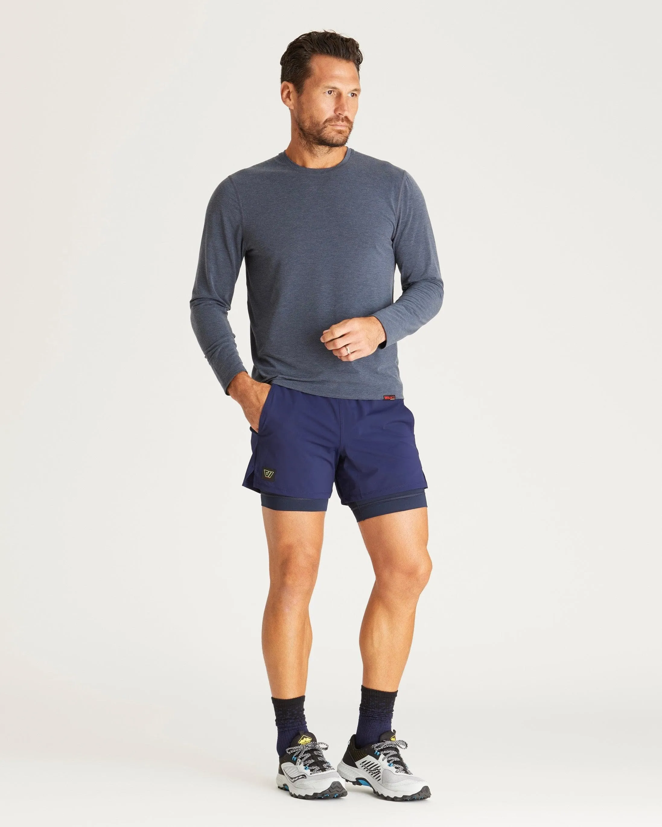 Grand 2-in-1 Short in Navy