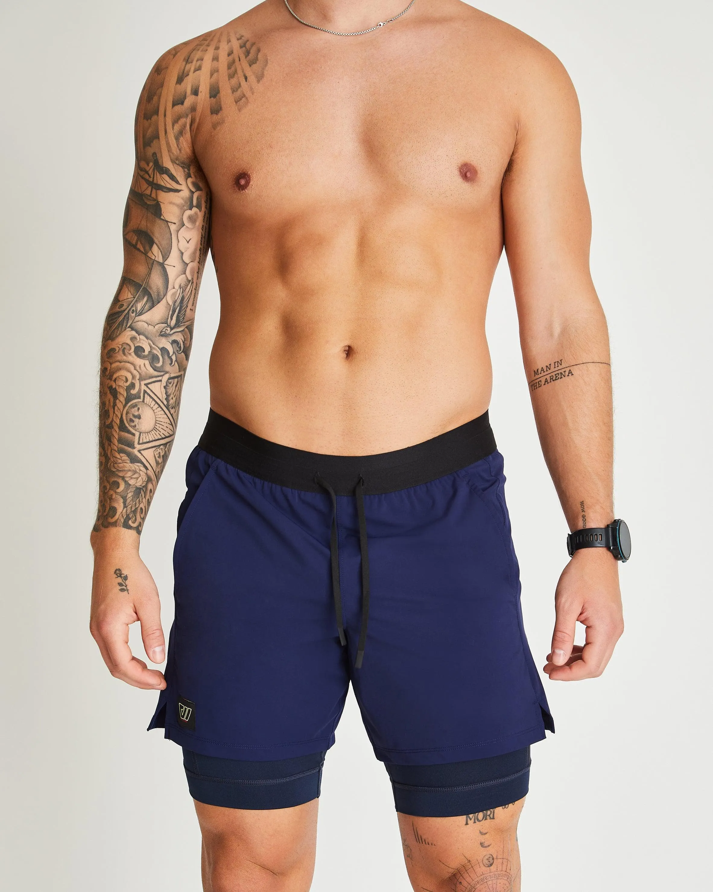 Grand 2-in-1 Short in Navy