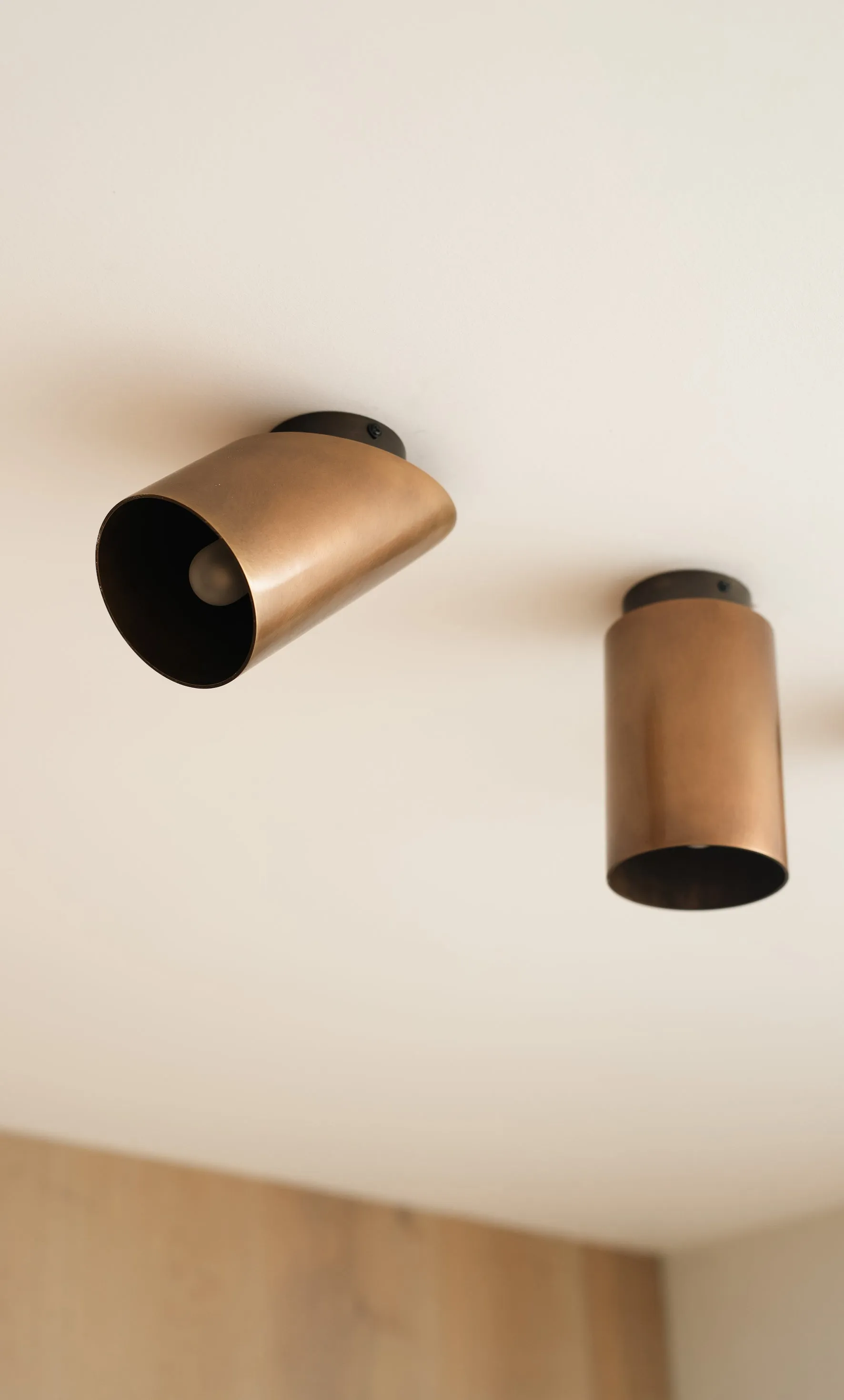 Guilla - brass cylinder wall light