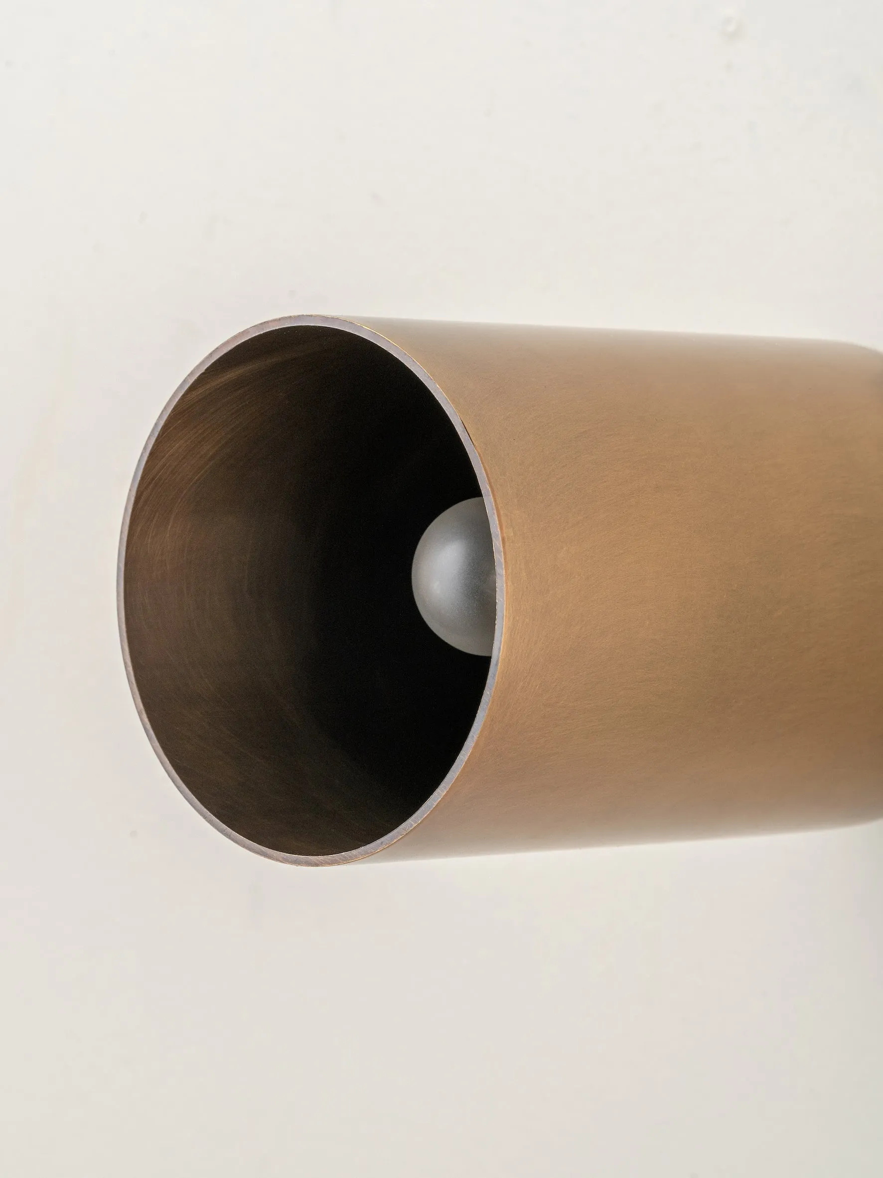 Guilla - brass cylinder wall light