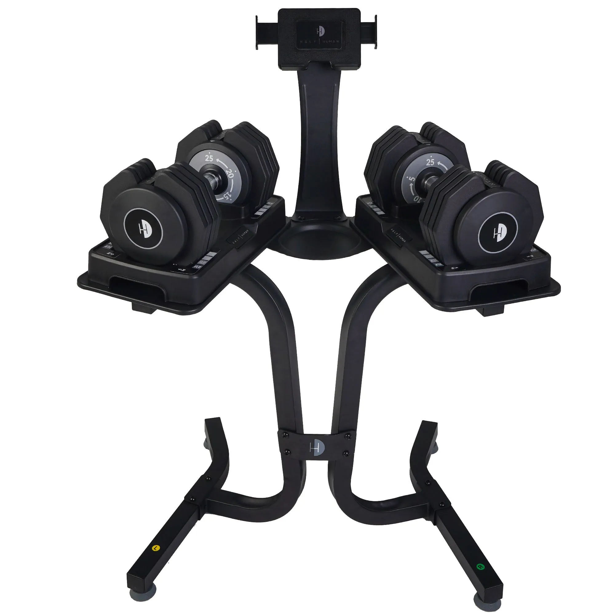 Half Human 25kg Adjustable Dumbbell Set With Stand