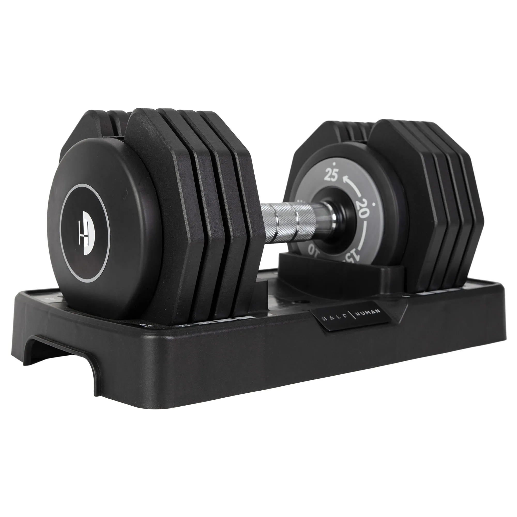 Half Human 25kg Adjustable Dumbbell Set With Stand