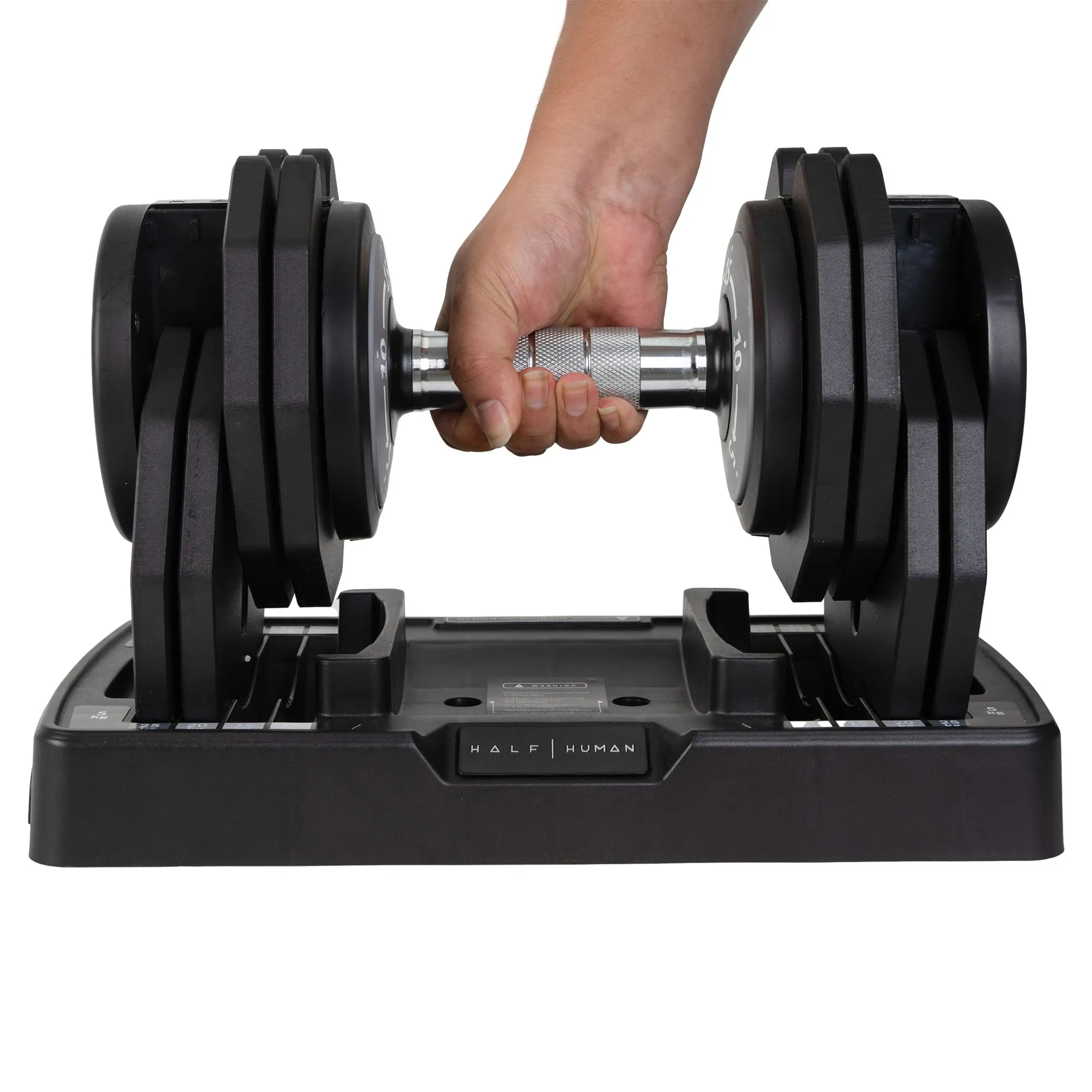 Half Human 25kg Adjustable Dumbbell Set With Stand