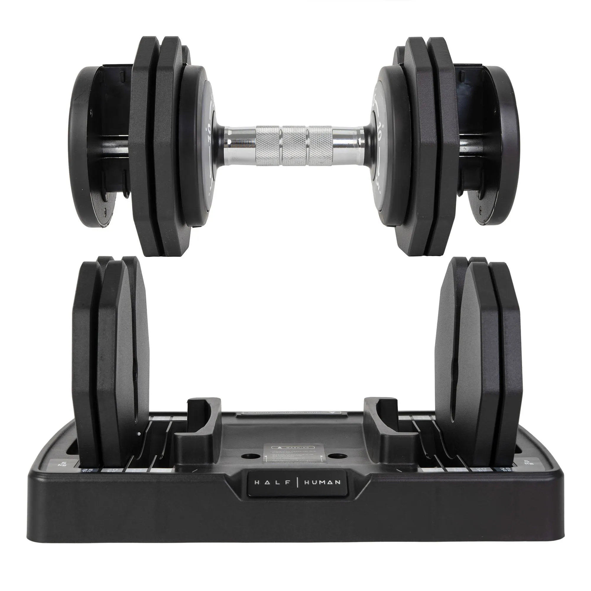 Half Human 25kg Adjustable Dumbbell Set With Stand