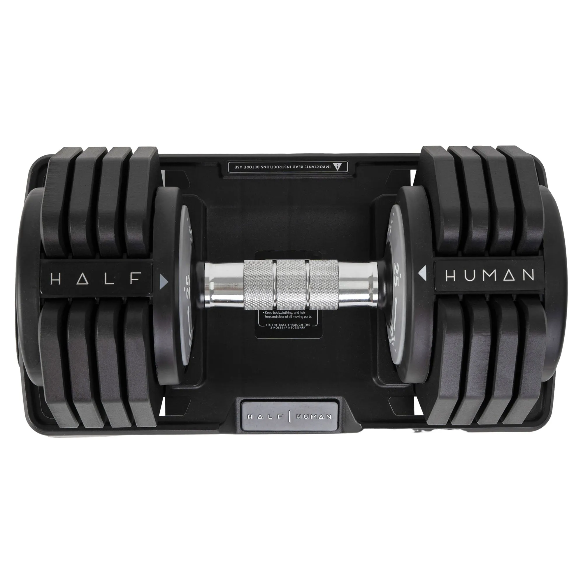 Half Human 25kg Adjustable Dumbbell Set With Stand