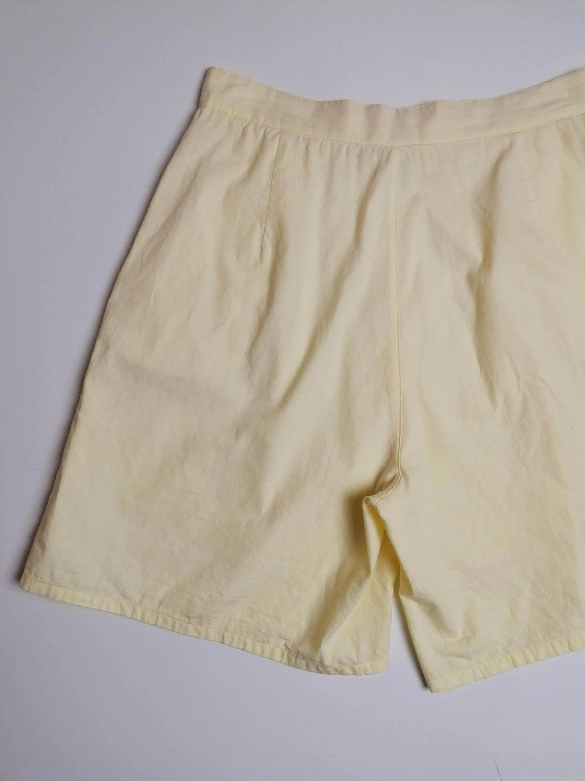 High Waist Retro Cotton Shorts - size XS-S / 40