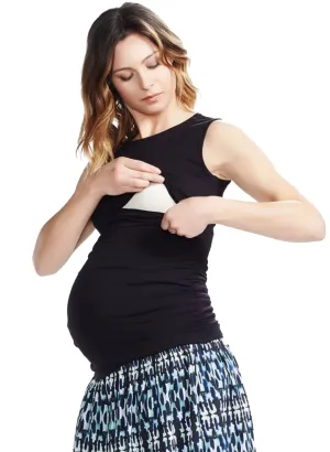 Honor Maternity & Nursing Tank - Black