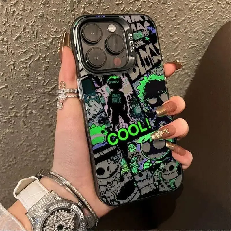 Human Skeleton Pattern Cute Phone Case for iPhone 15, 14 Pro Max, 13, 12, 11, XR, XS, X, and Mini