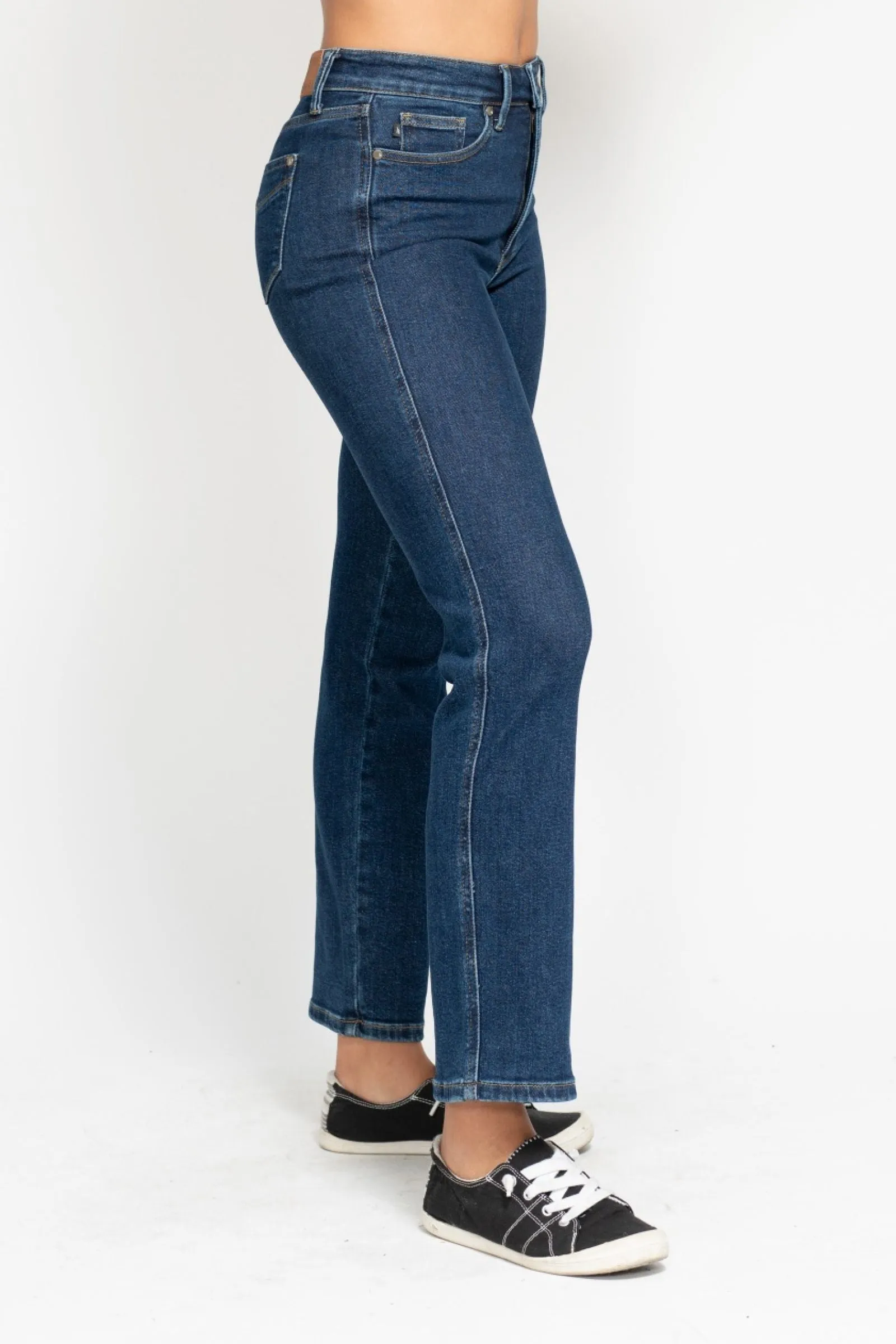 Judy Blue Reg/Plus High Waist Tummy Control Classic Straight Jeans