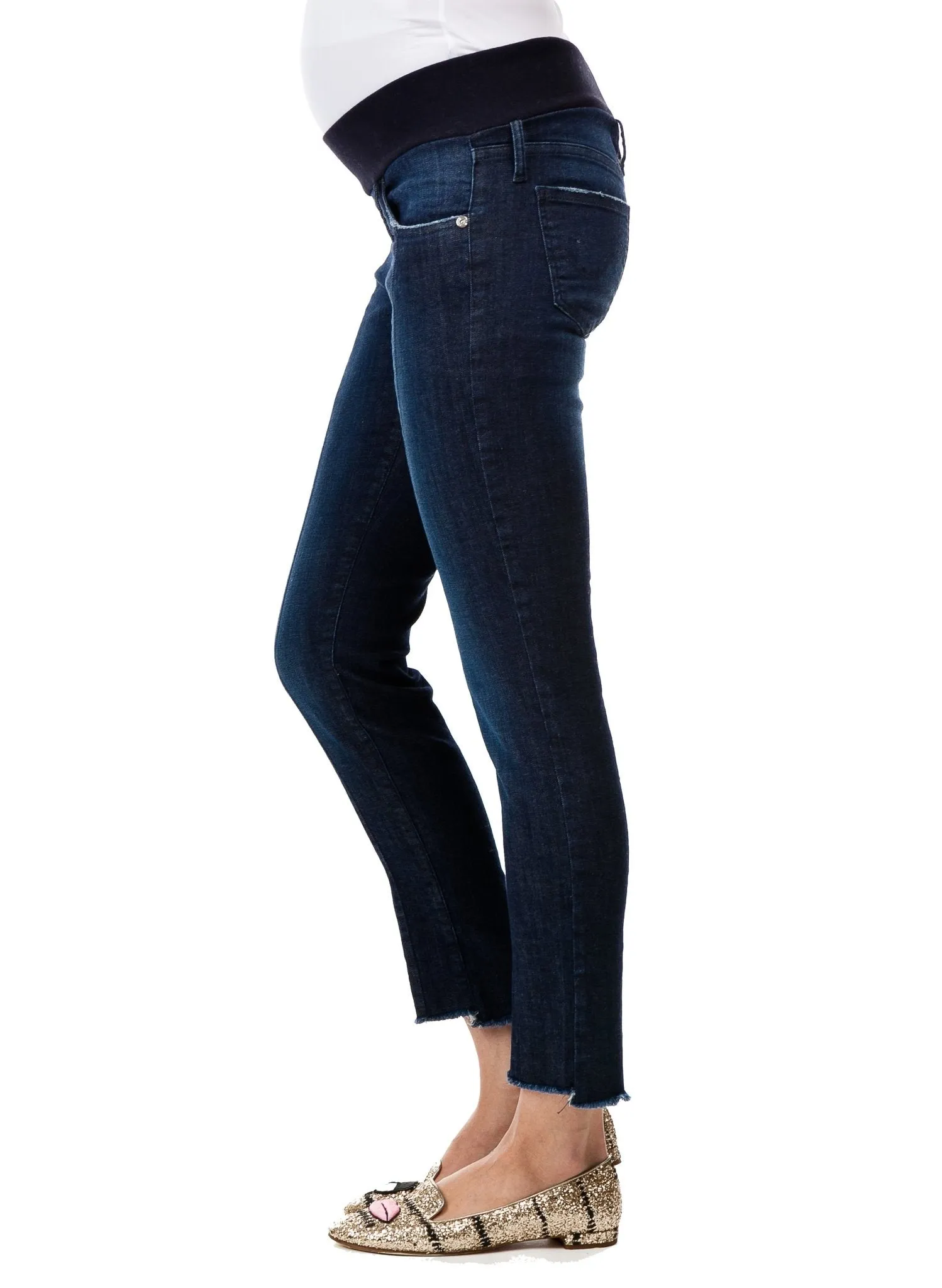 Leonard Maternity Jeans - Dark Stoned Wash