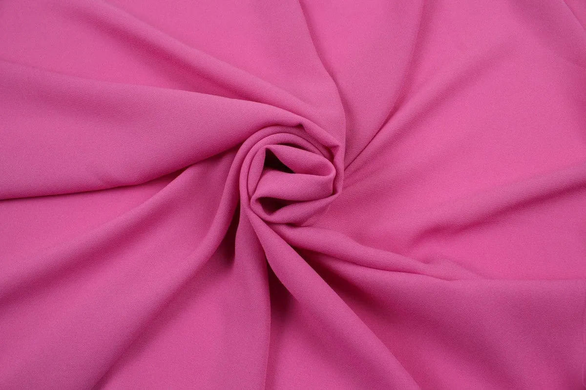 Light Polyester Georgette for Blouses and Dresses - Pink