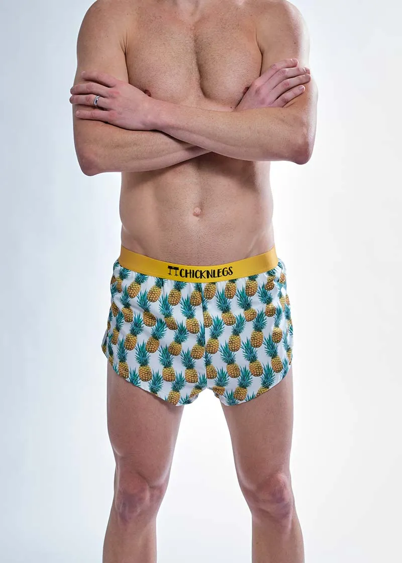 Men's Trippy Pineapples 2" Split Shorts